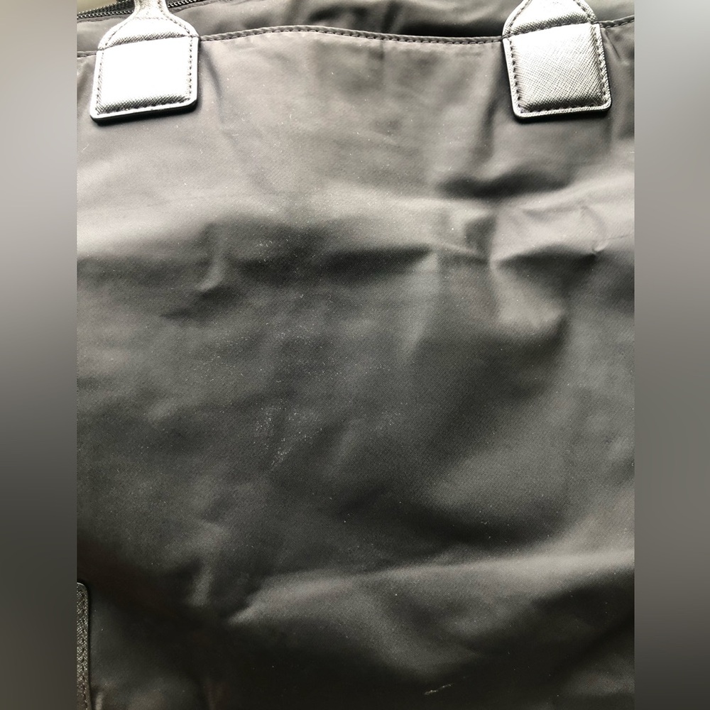 Tory Burch Black Nylon Tote with Logo Patch - Picture 12 of 14